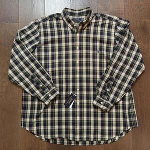 NEW Polo Ralph Lauren Classic Fit Button-Down Plaid Shirt 2XB